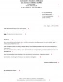 Devoir synthèse correspondance médicale