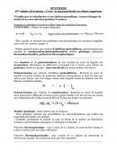 Spécialisation sciences - chimie - synthèse terminale