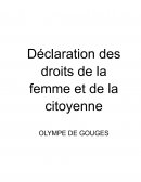 Déclaration des droits de la femme et de la citoyenne