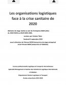 Les organisations logistiques face à la crise sanitaire de 2020