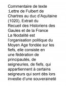 Lettre de Fulbert de Chartres au duc d’Aquitaine (1020), Extrait du Recueil des Historiens des Gaules et de la France