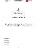 Stratégie business Yves Saint Laurent