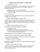 Technique d'analyse de texte et du compte rendu